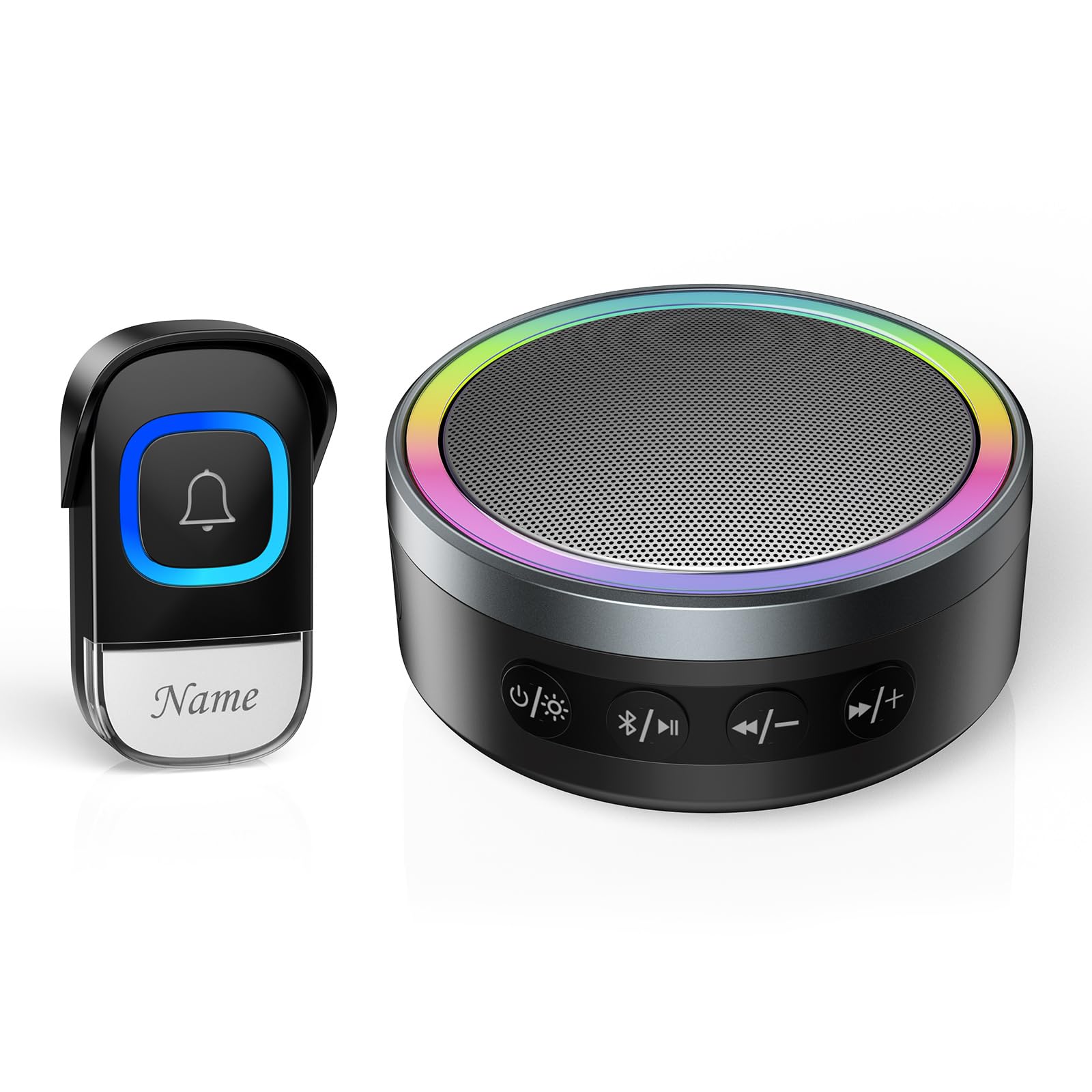 TECKNET 2 in 1 Wireless Doorbell with Bluetooth Speaker