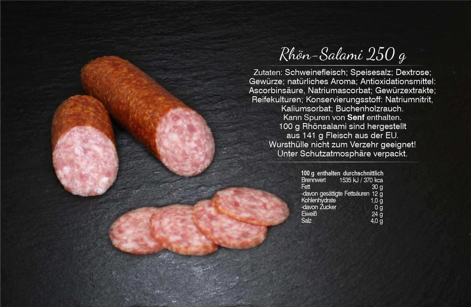 Salami Paket I Salamis für Feinschmecker I Wurst aus Thüringen