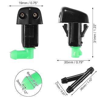 Amazon.com: ACROPIX Windshield Wiper Washer Nozzle Spray Jet