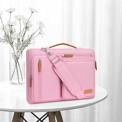 Miniatura 6 de MOSISO - Bolso de hombro protector 360 para laptop, bolsa para computadora de 15-15.6 pulgadas, bolsa tipo mensajero con apertura lateral, 4