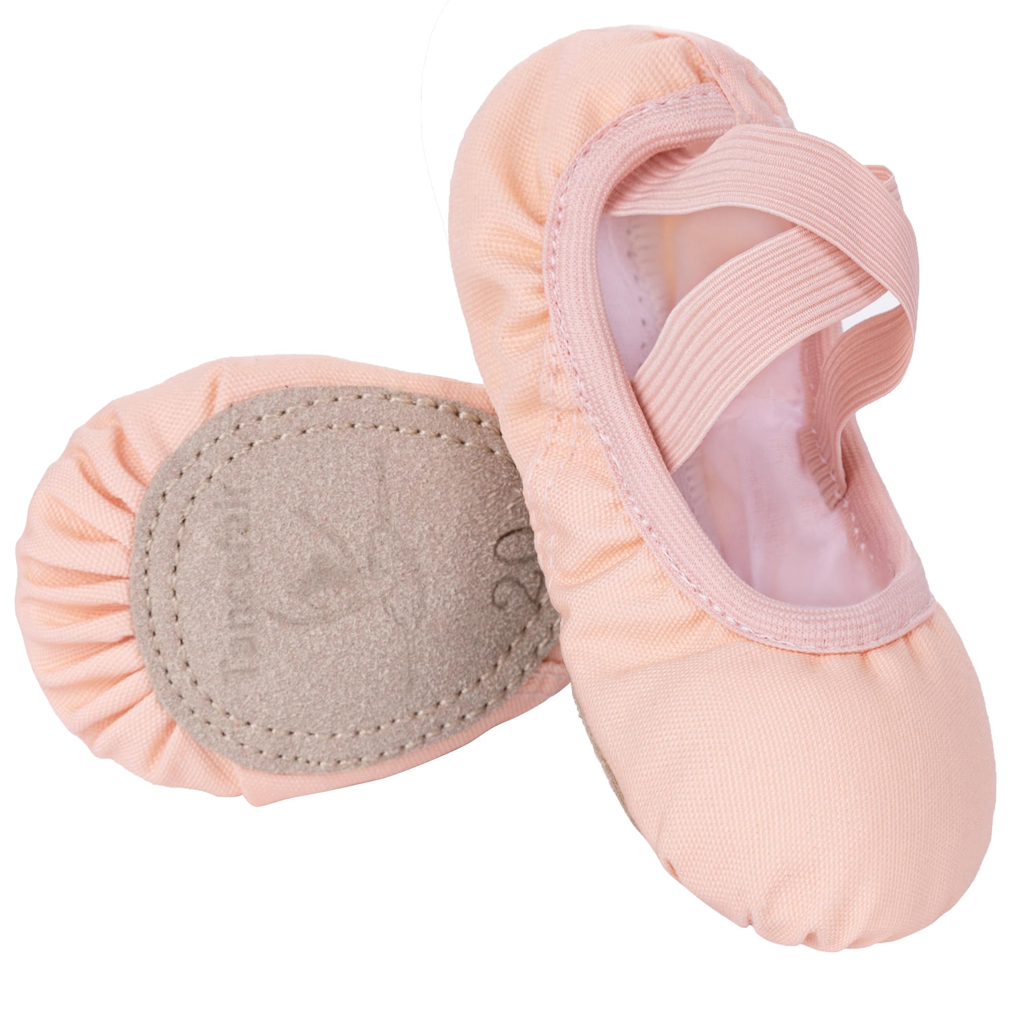 Tancefair Scarpette da Danza Classica Tela Scarpe da Ballerina Mezze Punte Scarpe Danza Ginnastica Ballo Pantofole per Bambina Ragazze Donna