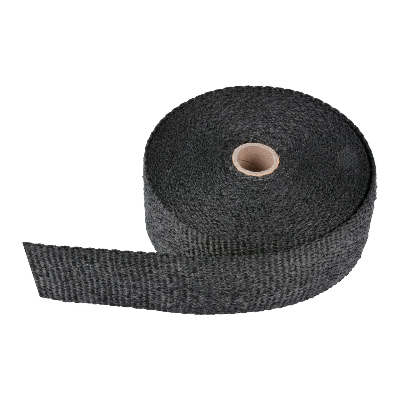 KATUR 5 cm x 150 cm głowica rury wydechowej z głowicą z włókna szklanego zestaw do owijania z 8 szt. 30 cm nierdzewnymi krawatami blokującymi (czarny)