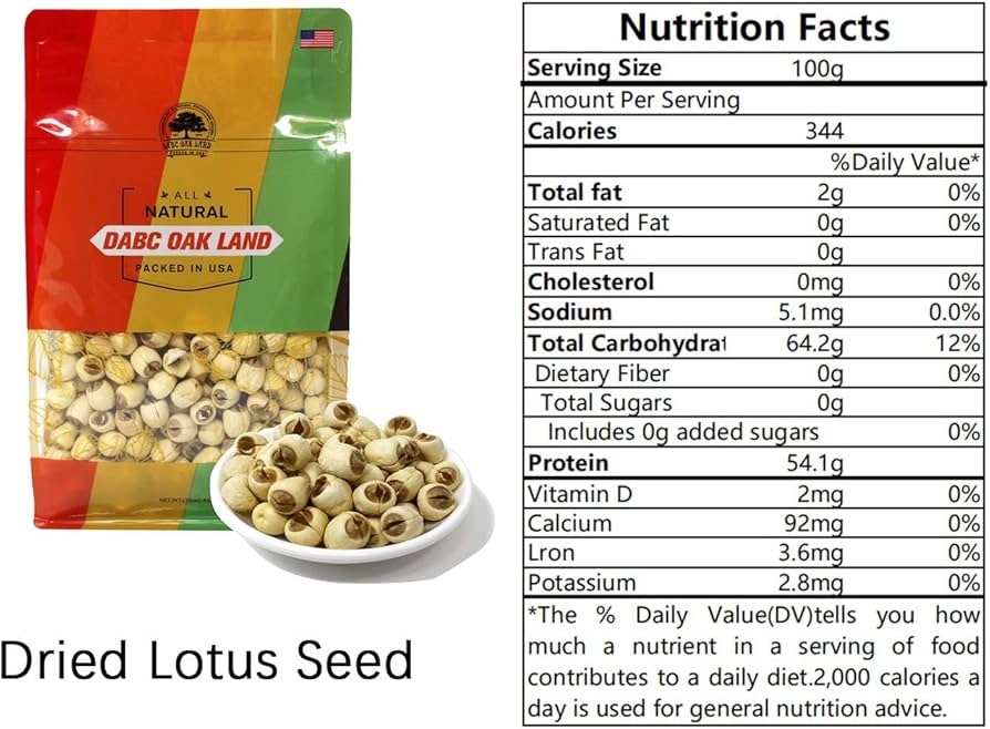 Amazon.com: DOL Natural Dried Lotus Seeds Packed In USA 莲子干 16