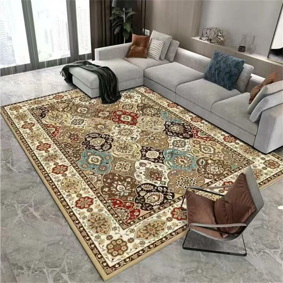 Tapis naturel pour bébé 160x230cm d'une douceur supérieure et durable