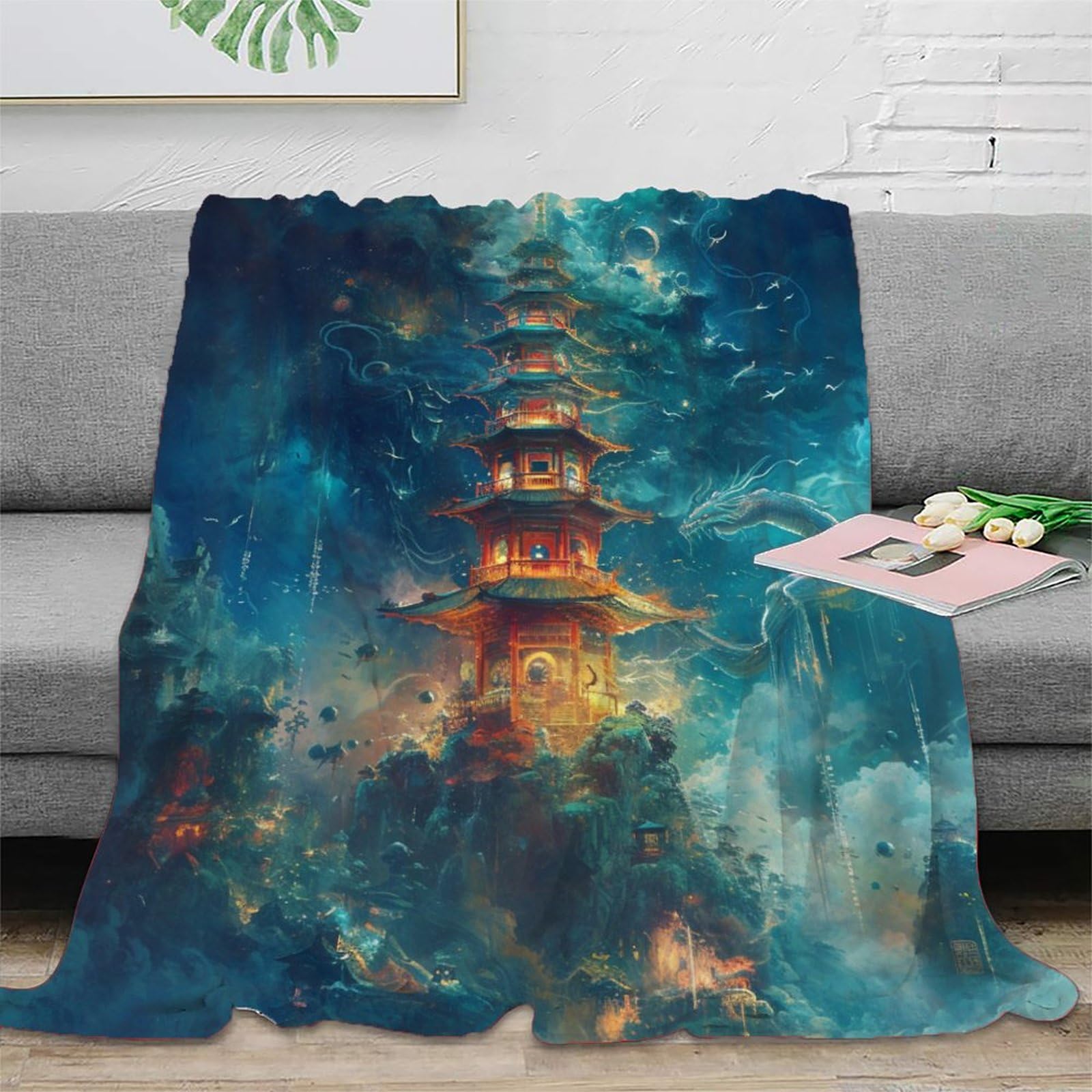Coperta morbida in pile di flanella, ideale come regalo di compleanno, regalo di Natale per amici e parenti, coperta natalizia per divano e letto, 180 x 200 cm