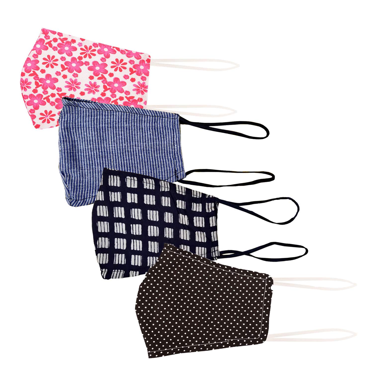 glammore Cotton Unisex Anti-Pollution Reusable 3 Ply Cloth Mask- Assorted Print & Color, Free Size-picture-13