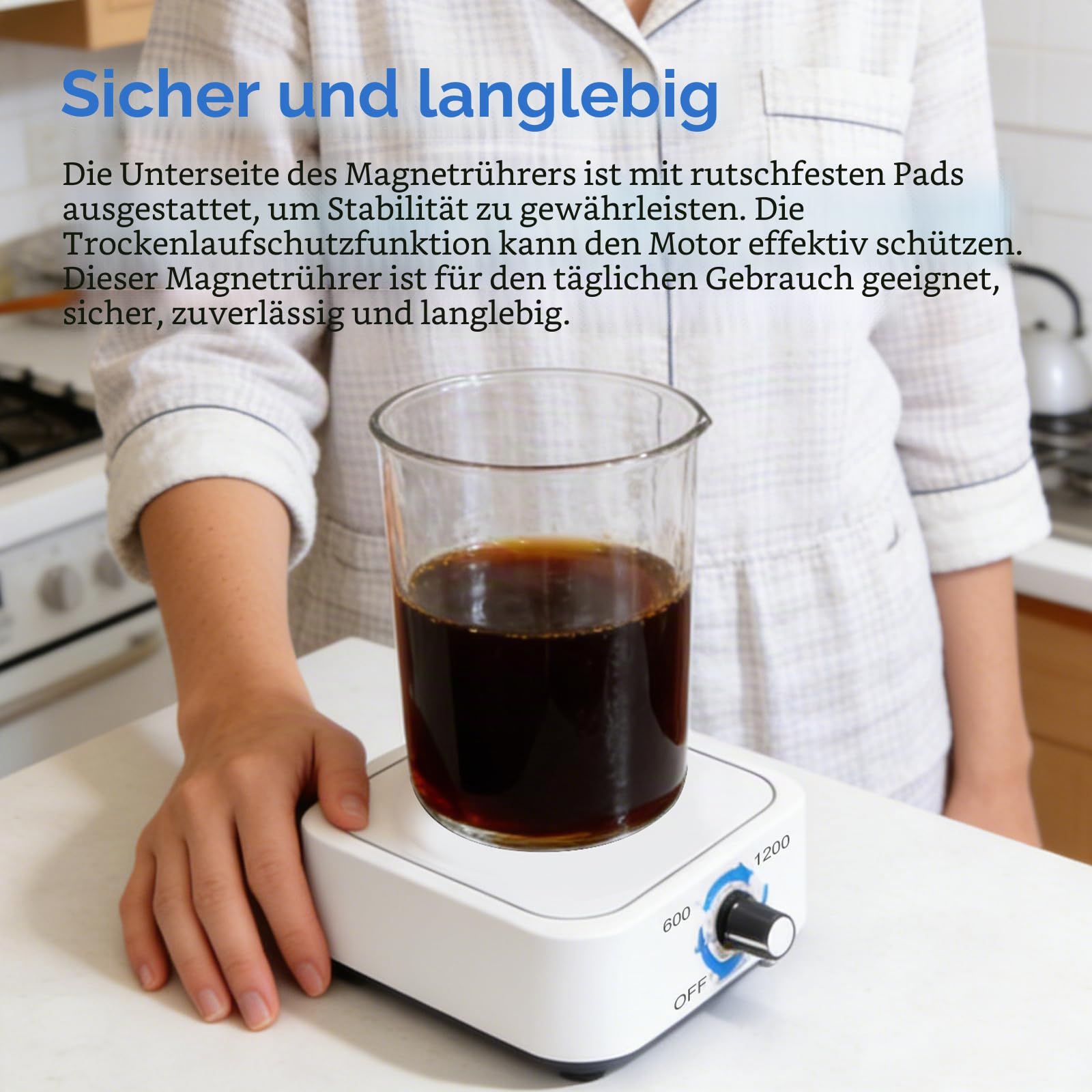 Magnetrührer, Magnet Rührer, Magnetic Stirrer, Magnetischer Mischer, Magnetrührer Mit Heizplatte, Magnetrührstäbchen Max Rührleistung 1500 Ml USB-Betriebener Für Labor Und Heimbrauen