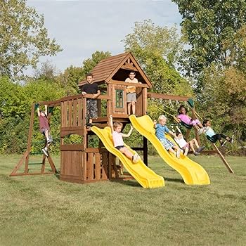 Swing Big　NF　2枚 Amazon.com: Swing-N-Slide WS 8356 Wooden Timberview Play Set