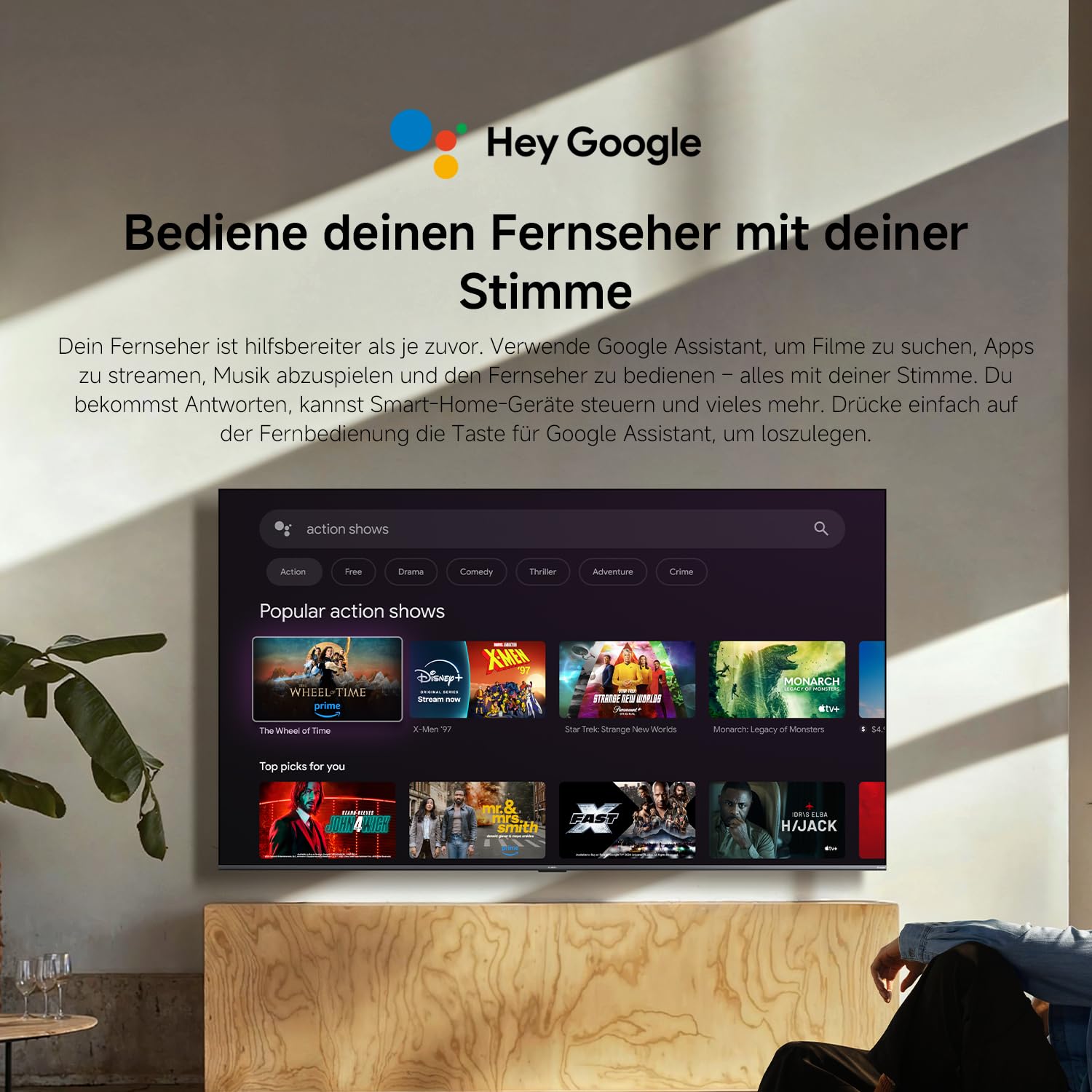XIAOMI TV S Mini LED 65"(165 cm), QLED Mini LED Fernseher, 4K UHD, Smart TV mit Google TV, HDR10+, Triple Tuner, DVB T2, 60Hz mit 120Hz Game Boost Mode, MEMC, Dolby Audio, Airplay 3, Google Assistant