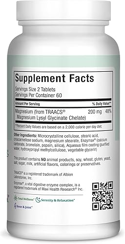 Miniatura 2 de Maxi Magnesio Lysyl Glicinato Cápsula - Mejor Absorción - 120 Cápsulas-Kosher