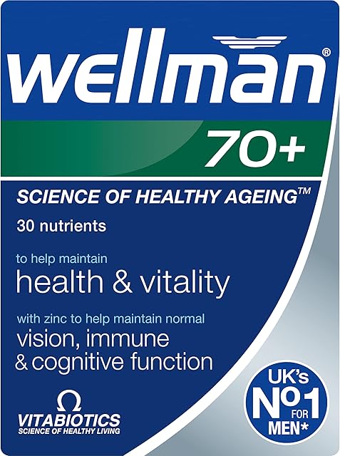 Vitabiotics Wellman 70+ - 30 Count (Pack of 1)