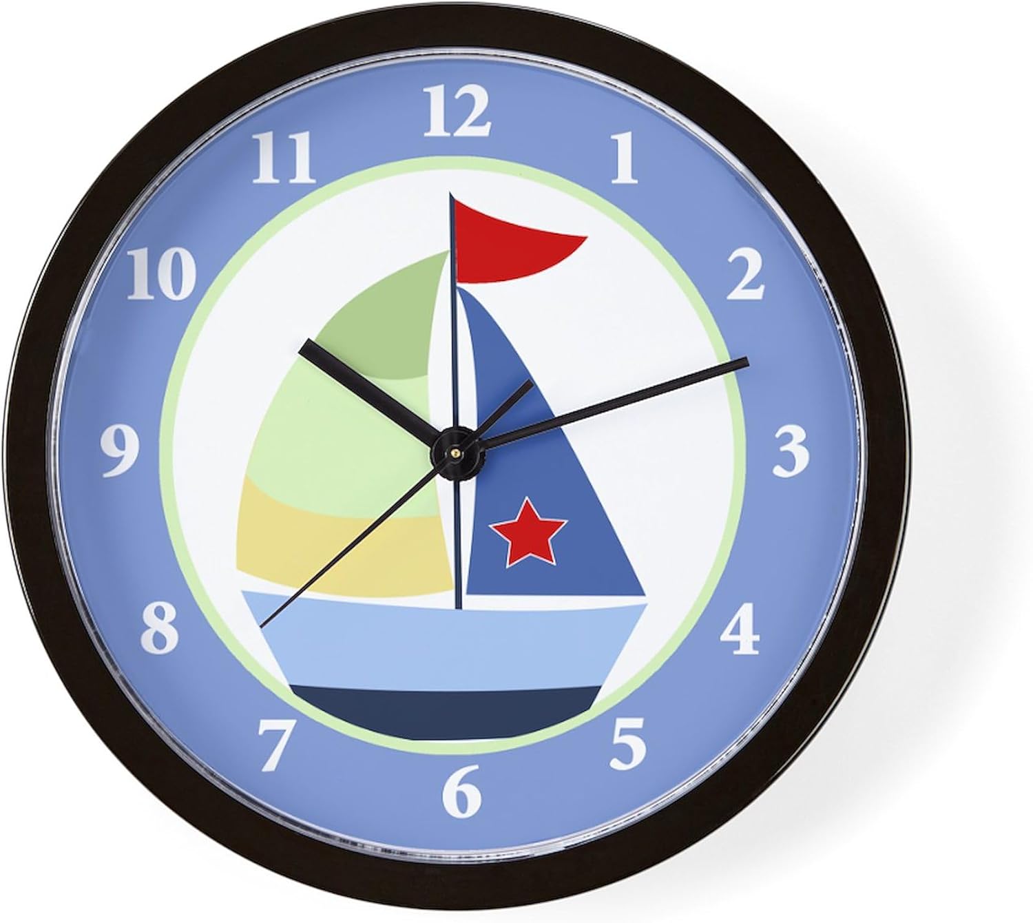 CafePress Nautical Sailboat 10" Wall Clock for Livingroom, Kitchen, or Office