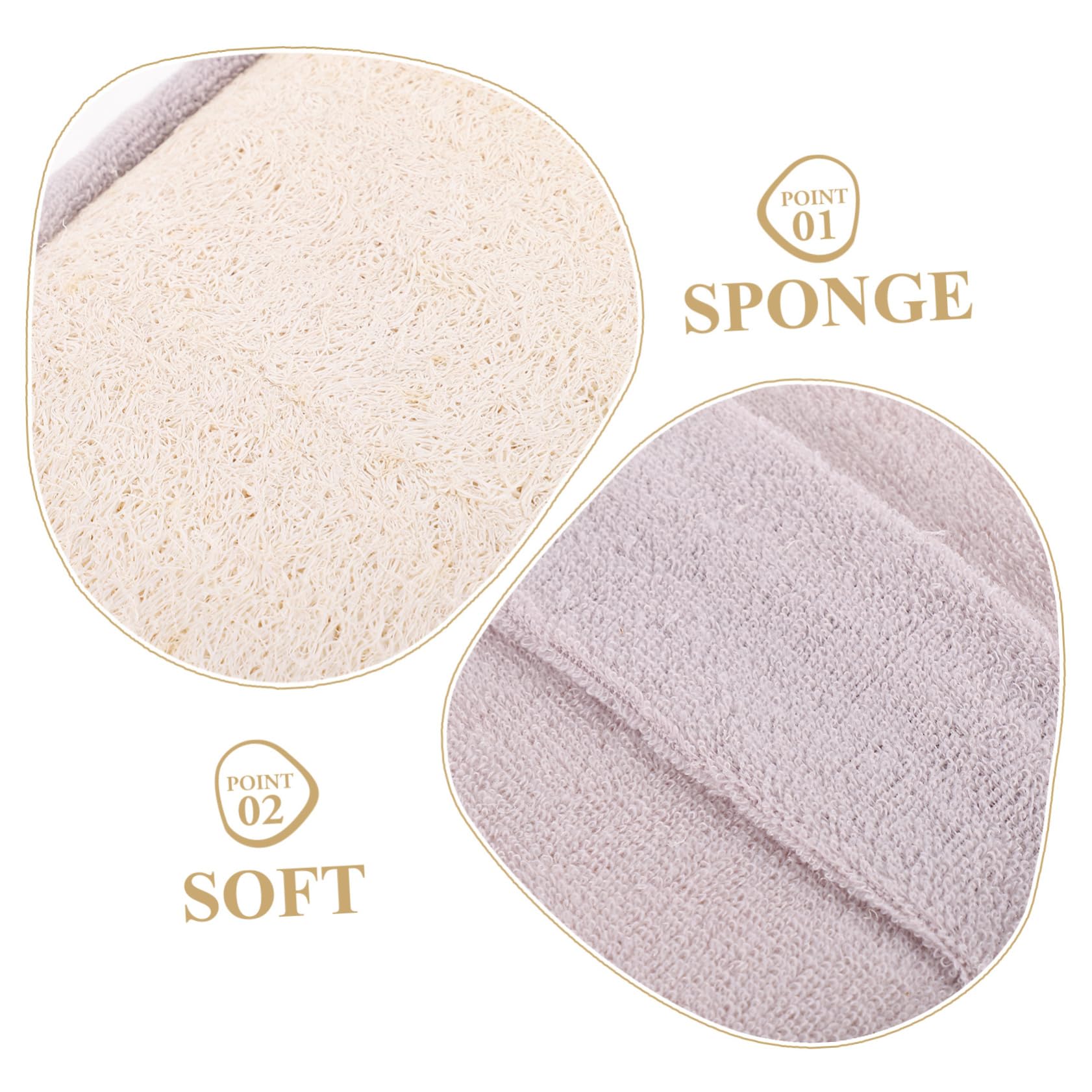 Healvian 12piezas Esponjas Exfoliantes Naturales Para Ducha Pack Esponjas De Lufa Para Cuerpo Suaves y Ecológicas Correa Para Hombres y Mujeres Gris