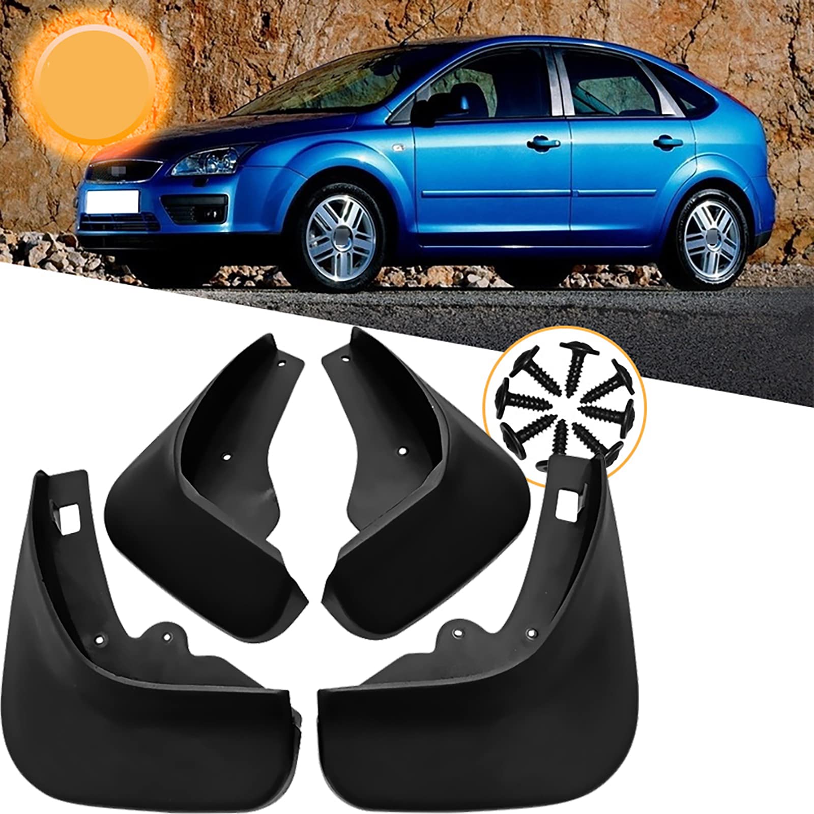 Garde-boue Focus 2006-2011 évite les éclaboussures de carrosserie