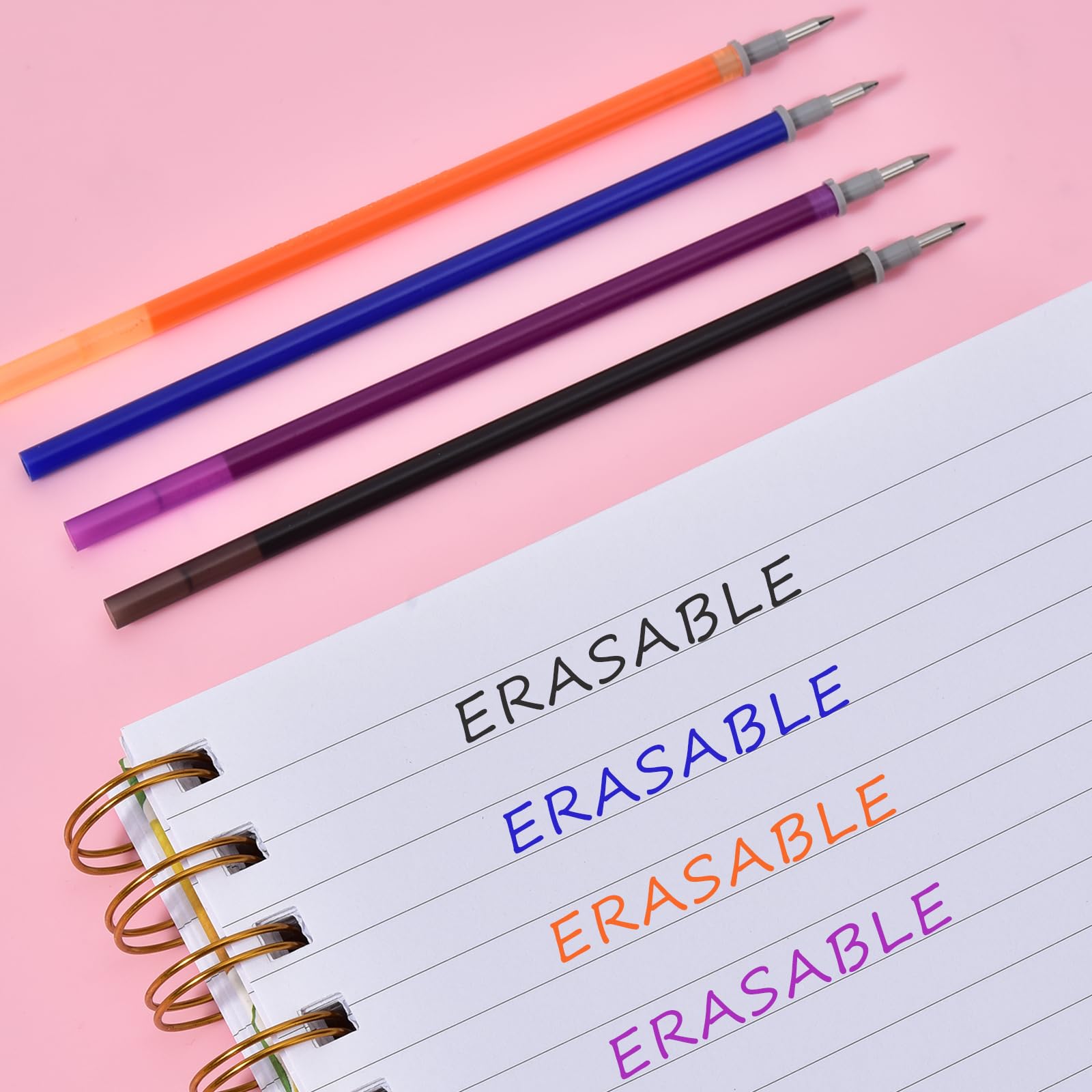 LVZONGXIN Recambios Compatibles Con Legami, Punta De 0,7 Mm, Altura 13 Cm, Rollo De Tinta Borrable (rosa, 6