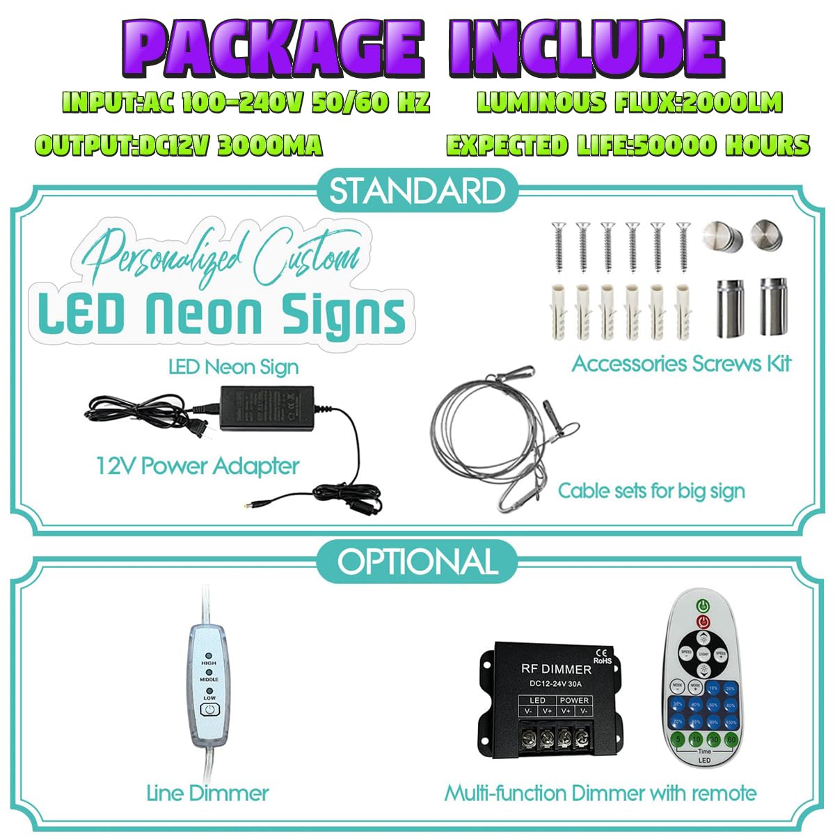 Individuelle Neonschilder, personalisiertes LED-Neonschild, anpassbar für Wanddekoration, Hofdekoration, Hochzeit, Geburtstag, Party, Schlafzimmer, Bar, Geschäft, Namensschild, Lichter in