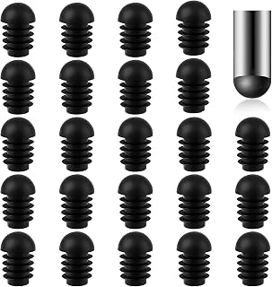24 Tapones de Extremo Redondo con Insertos de Tubo de Plástico de Diámetro Exterior de 16 mm Tapones de Tapas de Extremos de Patas de Sillas Protectores Tapones de Plástico de Tubo Abovedado