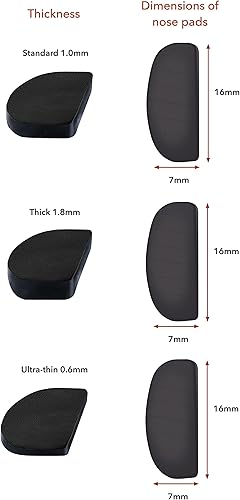 Miniatura 5 de Setex Gecko Grip - Almohadillas antideslizantes para la nariz de 0.039 in, 5 pares de fibras microestructuradas innovadoras, hechas en Estados