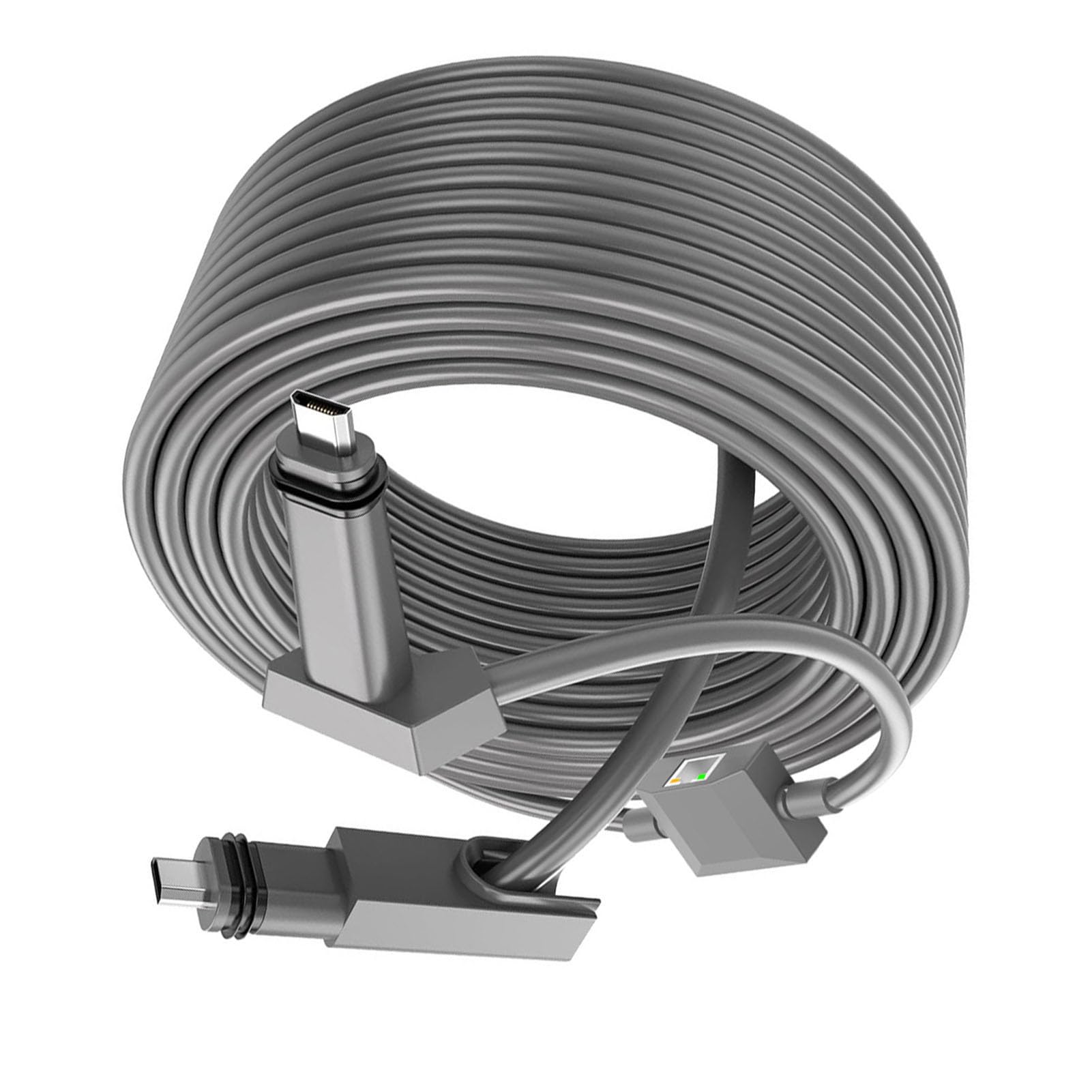 Ejoyous Cavo Ethernet Di Ricambio Con Adattatore, Per Antenna Parabolare Gen 2 E V2, In Gomma Impermeabile IP68 Rame 26AWG, Plug And Play Connessione Stabile Riduzione Interferenze