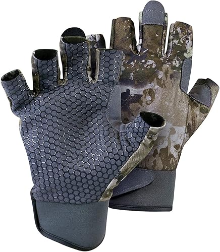 SPIKA Guantes de camuflaje sin dedos y de dedo completo, pantalla táctil, antideslizantes, deportes al aire libre, trabajo, campamento, senderismo,