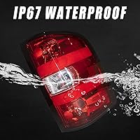 Vista 6 de Boine Luz trasera compatible con Chevy Silverado 1500 2500HD 3500HD 2007 2008 2009 2010 2011 2012 2013 2014 lado del conductor y pasajero, bombilla