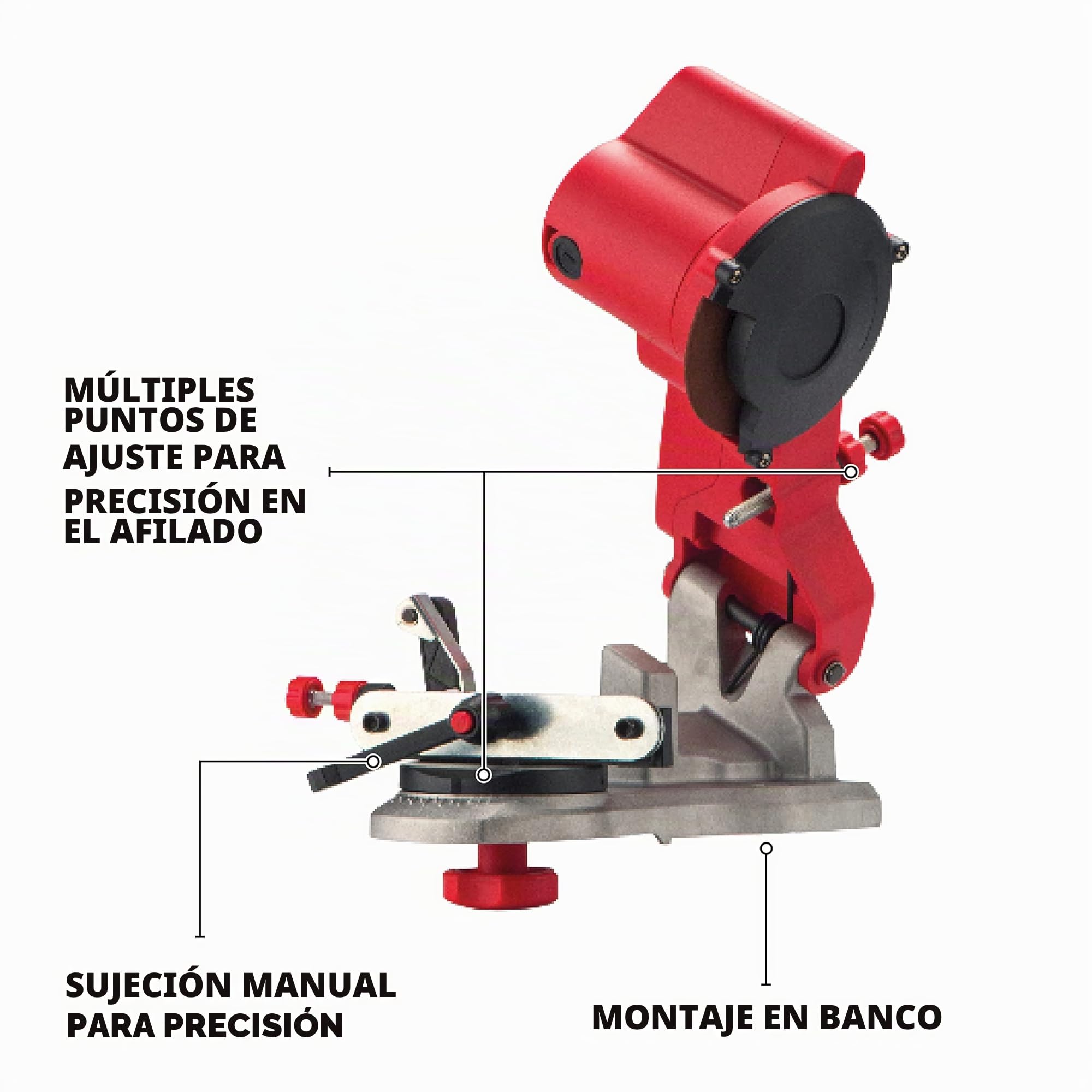 Oregon 310-230 Afilador de Cadena de Motosierras Compacto de 230 Voltios, Sistema Universal para Todo Tipo de Motosierras 310-230