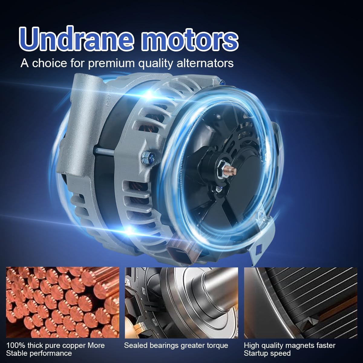 Alternator Compatible with Hyundai Tucson 2.0L/2.4L 2010-2013 & for Kia Forte 2.0L 2010-2013 & for Sportage 2.4L 2011-2013 Replace 11492 37300-25600