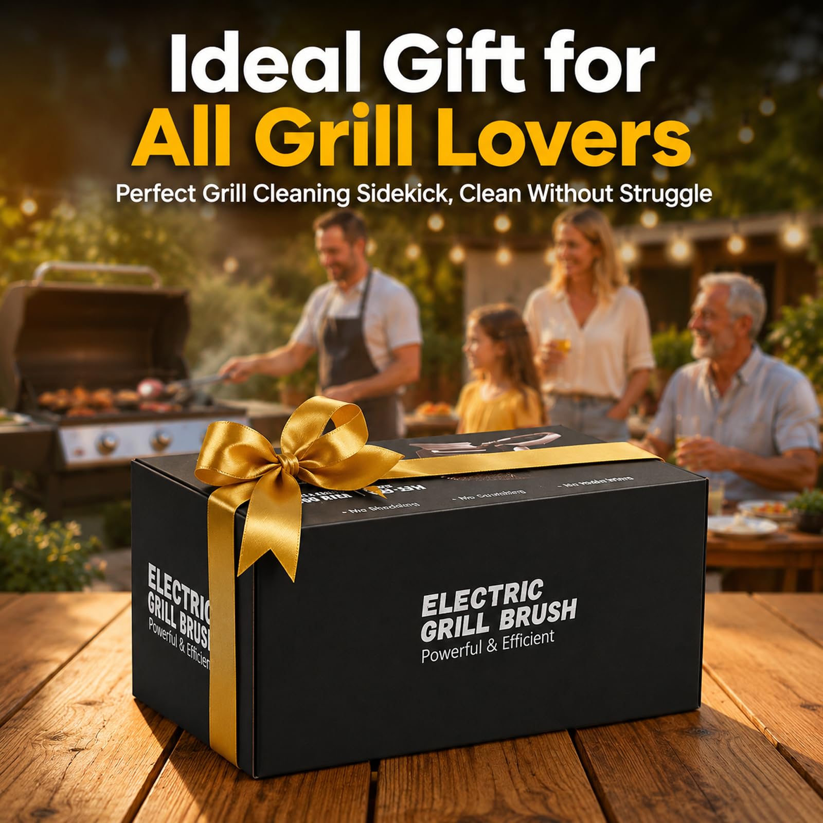 WHATOOK Elektrische Akku-Grillbürste, über 450 U/min, 4000mAh, USB-C