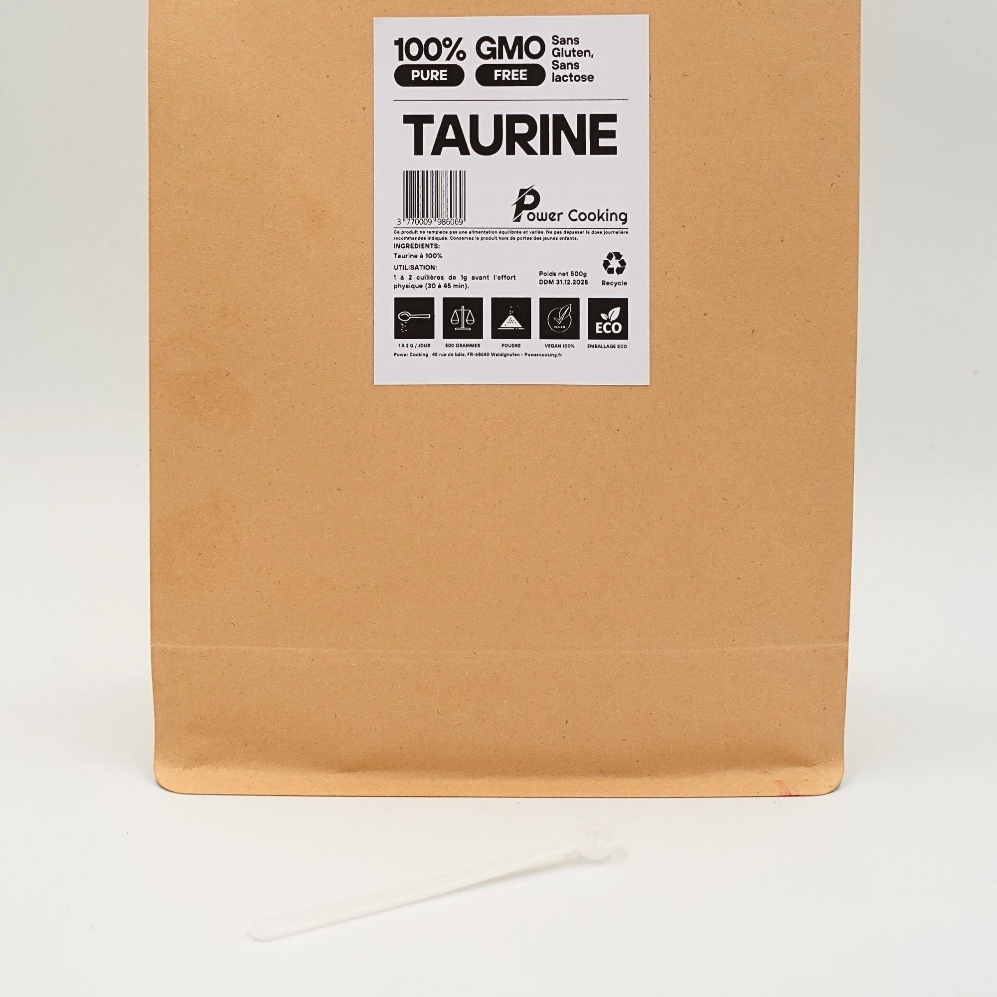 Taurine Pure poudre 500g | Power Cooking |