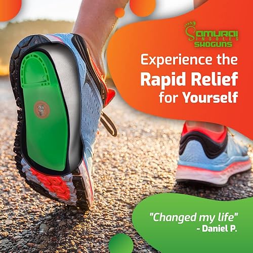 Miniatura 2 de Samurai Insoles Shoguns, plantillas de soporte de arco para alivio de la fascitis plantar, plantillas de fascitis plantar para mujeres, hombres,