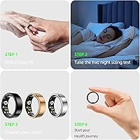 Vista 5 de Kit de medición de anillos inteligente - 8 tamaños (6-13) para hombres y mujeres - Herramienta de medición precisa para anillos inteligentes