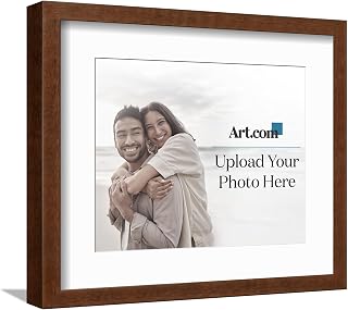 ART.COM Create Your Own Customized Framed Photos With Your Photos, Upload Personal Images or Art, Custom Framing Options, 10'' x 8''