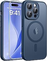 Vista 155 de FNTCASE - Funda para iPhone 15, iPhone 14 y iPhone 13, magnética, translúcida, fina y antigolpes, protección de grado militar, resistente a caídas