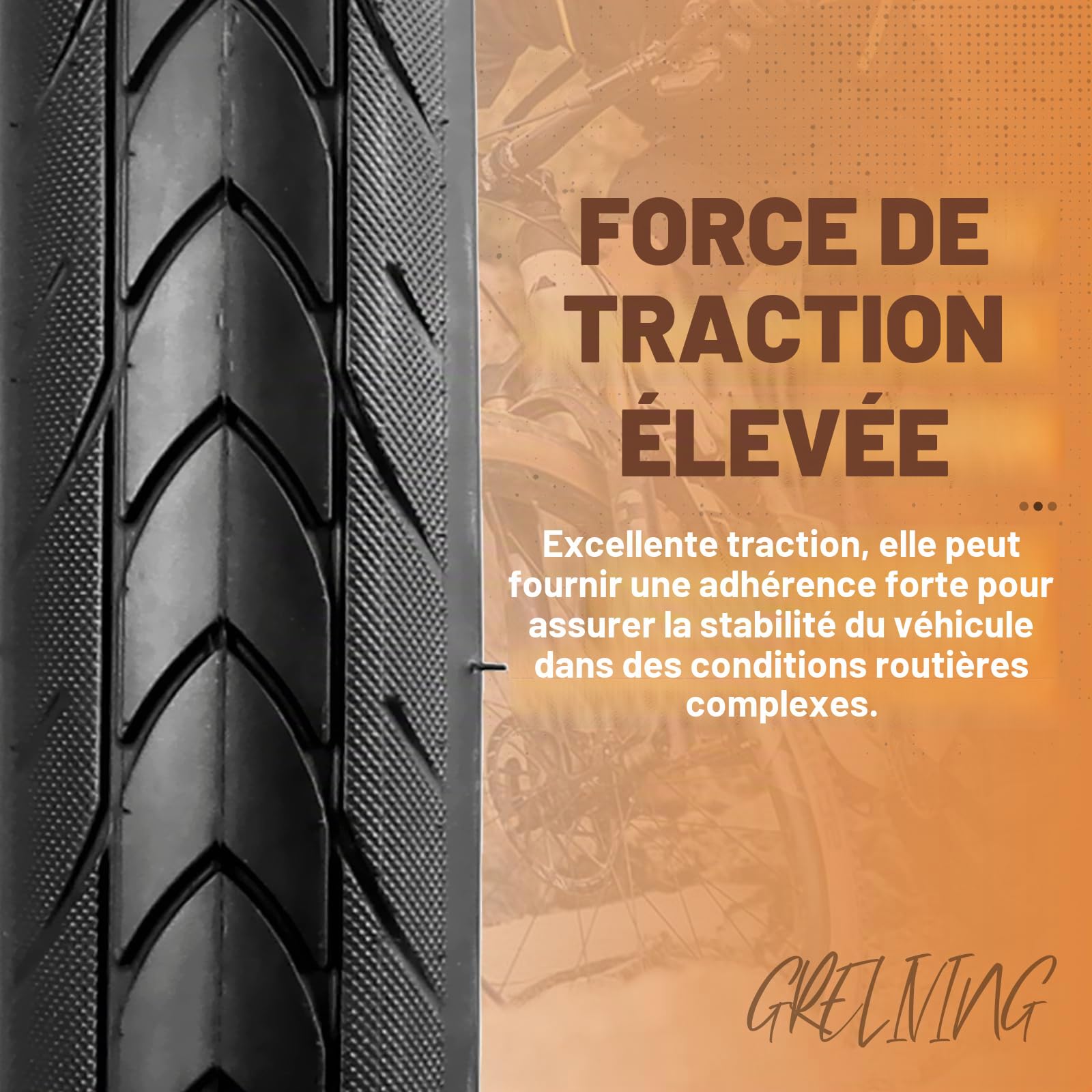 Lot de 2 pneus de vélo 27,5 x 1,75 pouces 2 pneus + 2 chambres à air + 2 leviers de montage – Kit complet de pneus de VTT – Convient pour VTT, vélo électrique, vélo de trekking, vélo de ville