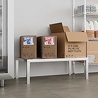 Vista 92 de 60" Long x 24" Wide Height: 12" Off The Floor Aluminum Dunnage Rack Storage in Restaurant, Kitchens and Garages and More!