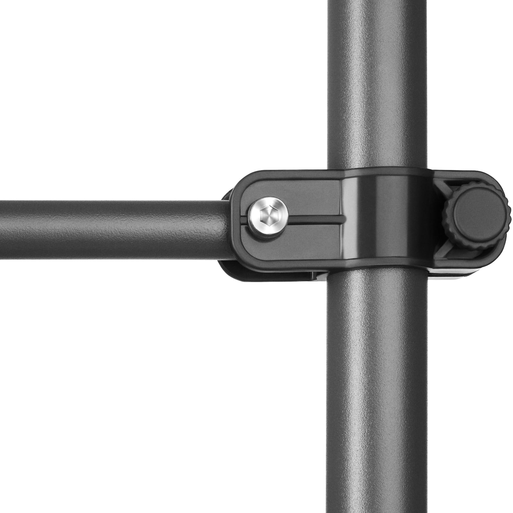 tectake® Tenda da Sole a Morsetto con Manovella, Altezza e Inclinazione Regolabile, Telo Impermeabile e Resistente ai Raggi UV, Ideale per Balcone e Terrazzo, 300x180cm - Nero/Grigio