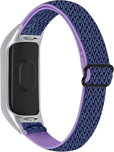 Miniatura 5 de RuiRdot - Correa de nailon 7, banda elástica de tela transpirable deportiva de repuesto para mujeres y hombres, compatible con Mi Band 7 (R10)