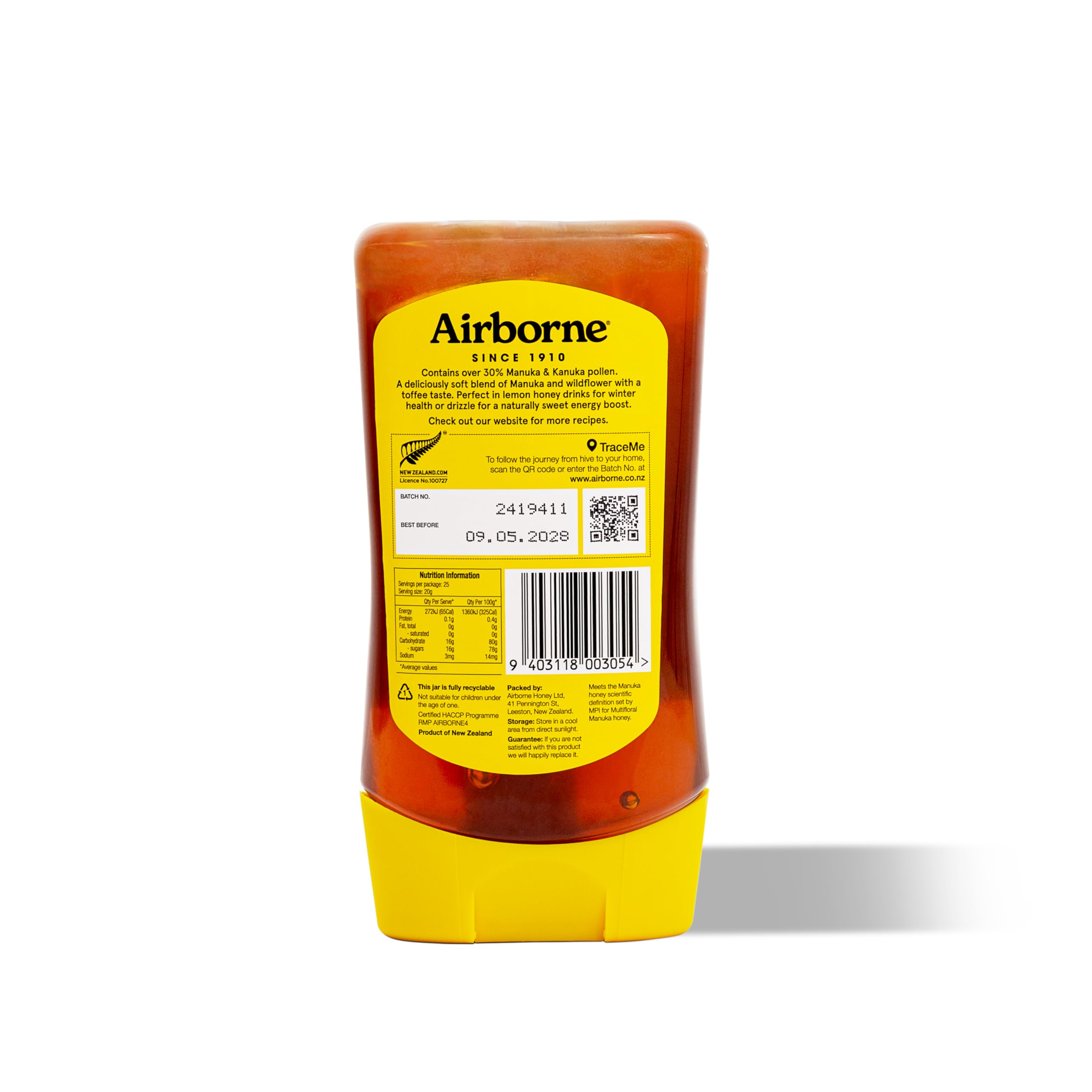 Amazon.com : Airborne Honey Manuka Honey Multifloral 30+ 17.3 oz 
