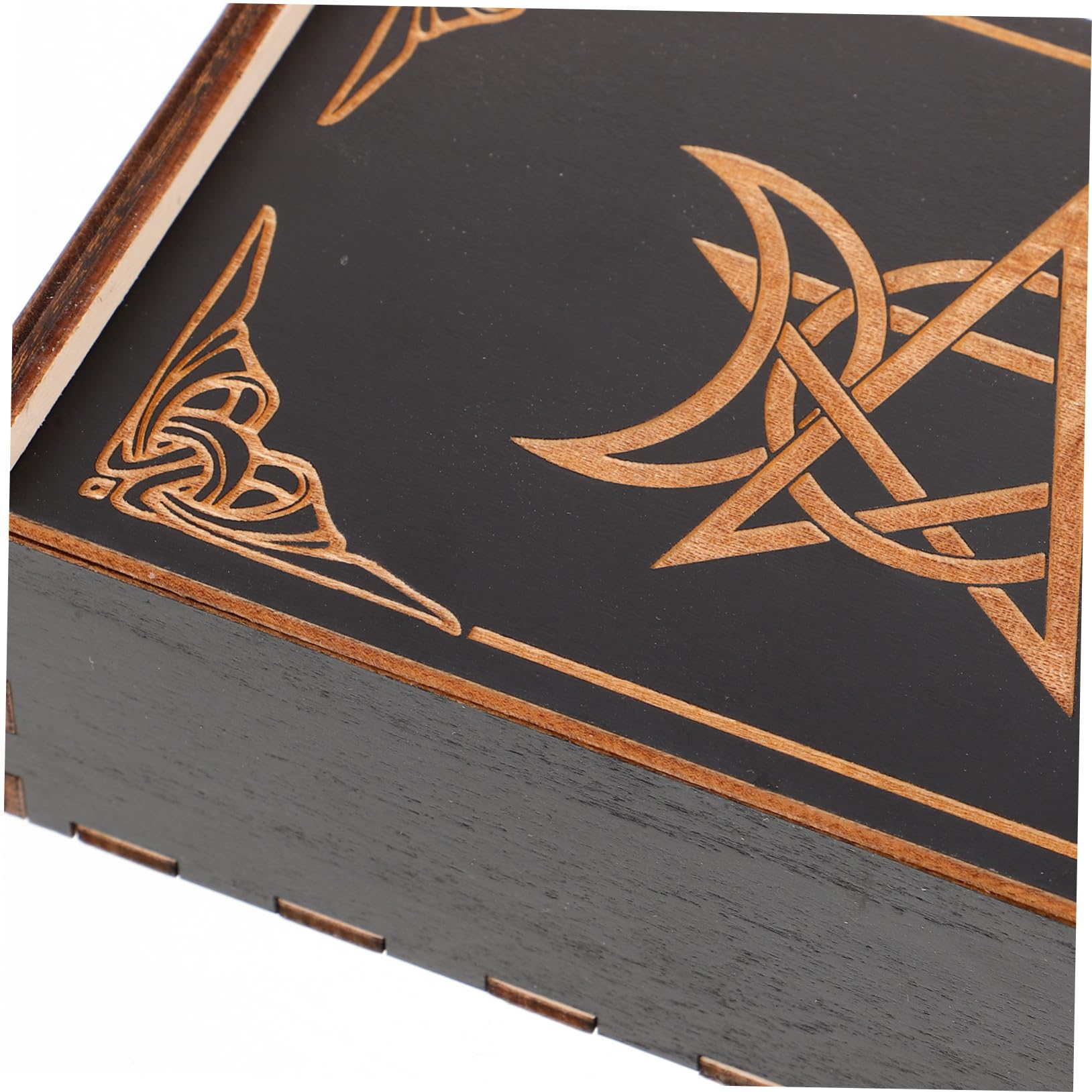 Sosoport Lot De 4 Boîtes En Bois Pour Cartes De Jeu Organiseur De Cartes Rangement De Cartes Étui Pour Cartes Conteneur En Bois Organiseur De Cartes Noir