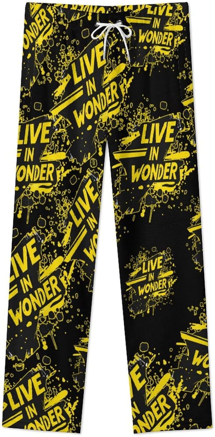 Live in Wonder Pajama Pants Women Flannel Lounge Sleep Bottoms PJ Sleepwear