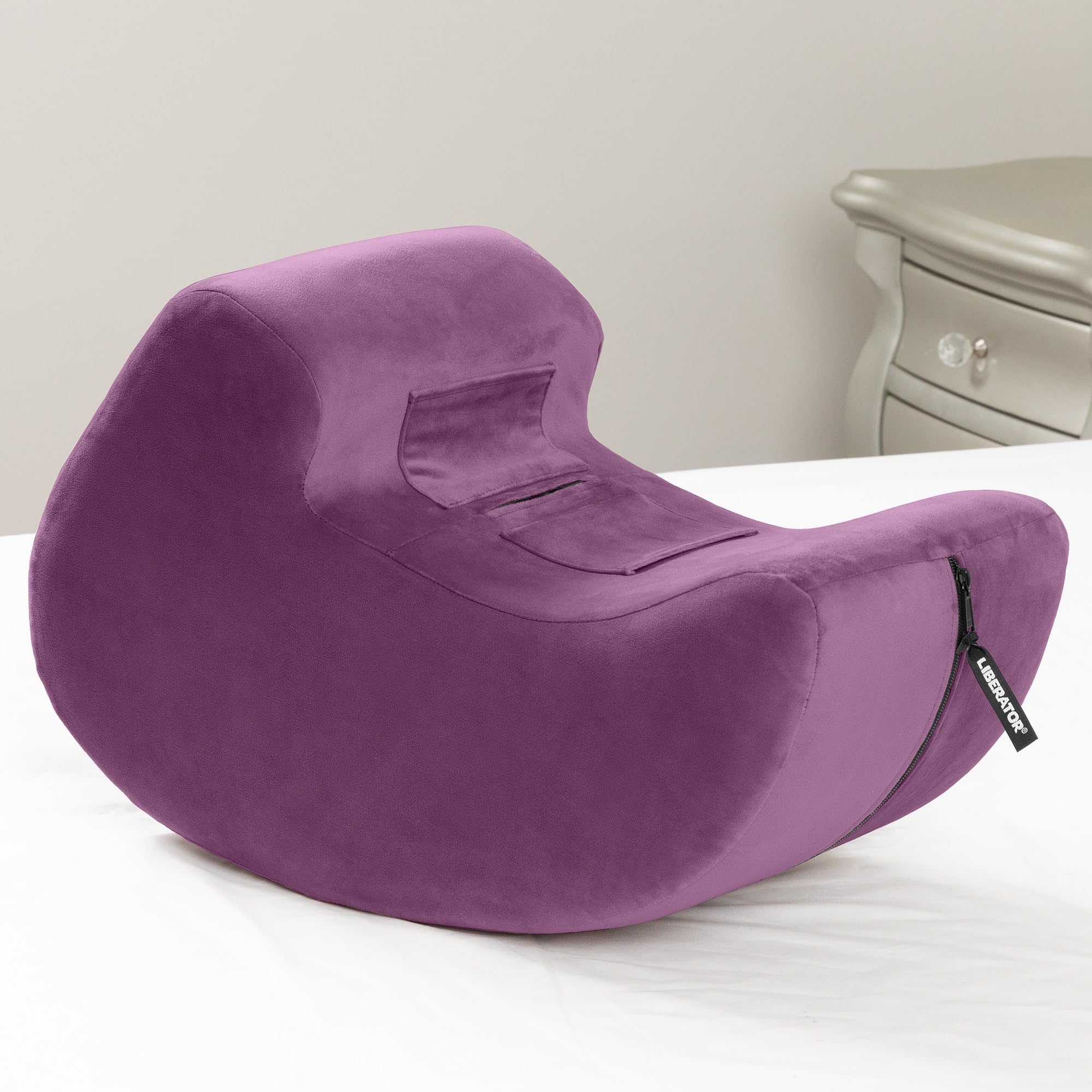 Amazon.com : Liberator Pulse Sex Positioning Pillow and Toy Mount,  Microvelvet Purple : Sex And Sensuality Cushions : Health & Household