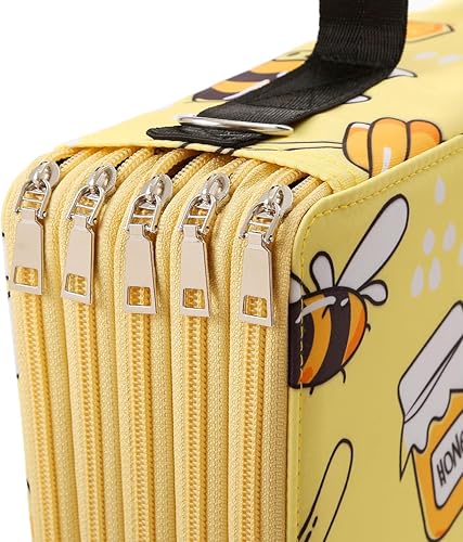 Miniatura 4 de Lbxgap Estuche organizador portátil de 480 ranuras individuales con patrón de impresión para bolígrafos o marcadores de acuarela, estuche