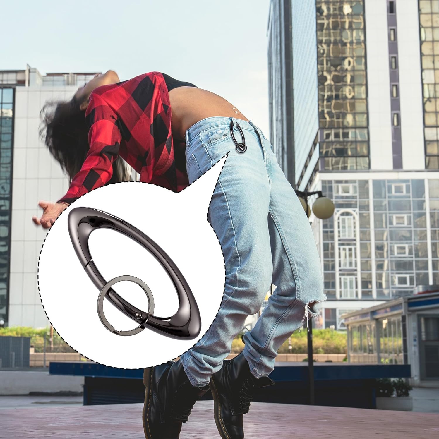 Star Keychain, Y2k Carabiner Cute, Cool Carabiner, Fashion Y2k Accessories for Bagpack, Wallets, Trousers - Image 7