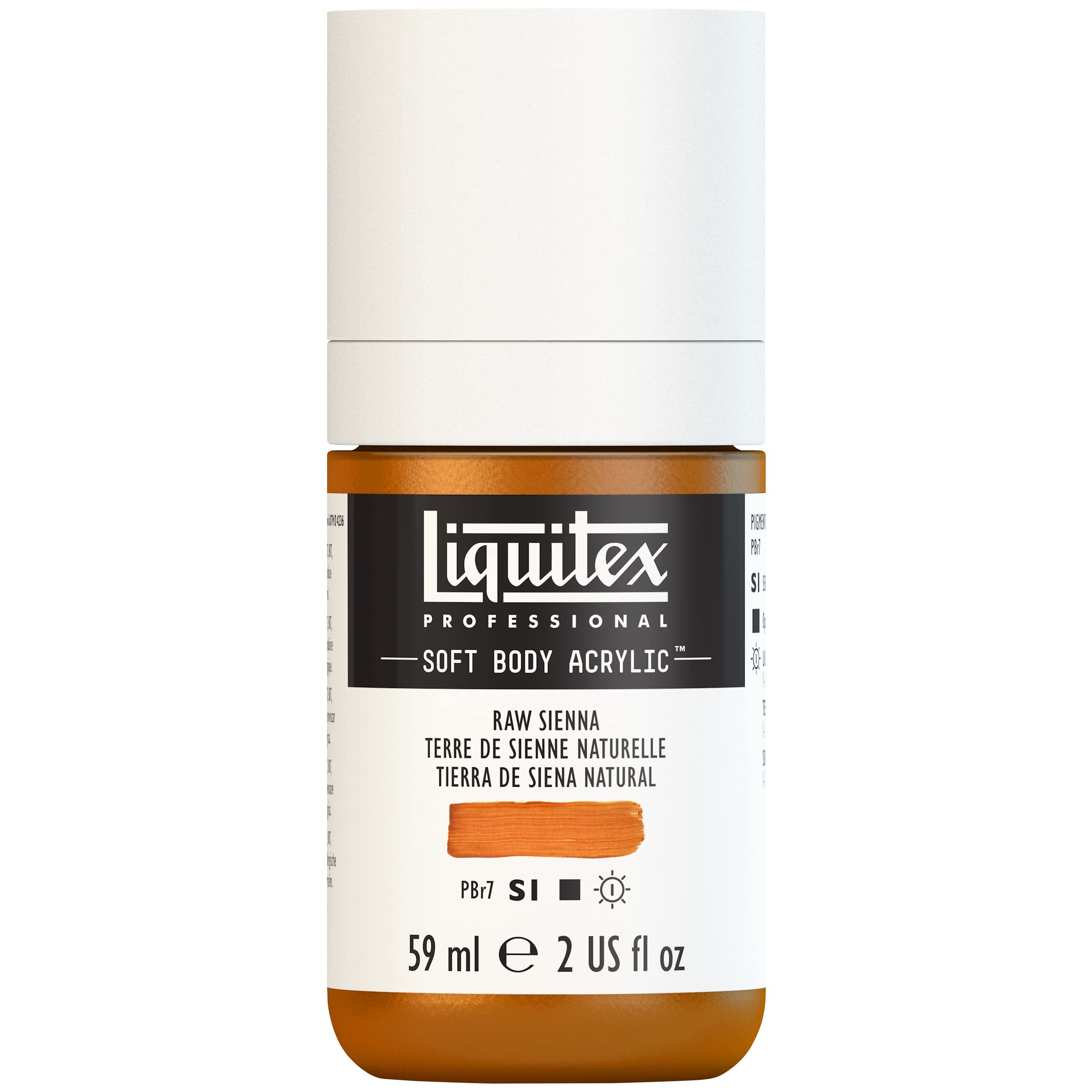 Liquitex 1959330 Professional Acrylic Paint Soft Body - Artist Paint in Creamy Opaque Consistency, High Pigmentation, Lightfast and Ageing Resistant, 59 ml Bottle - Siena Natural