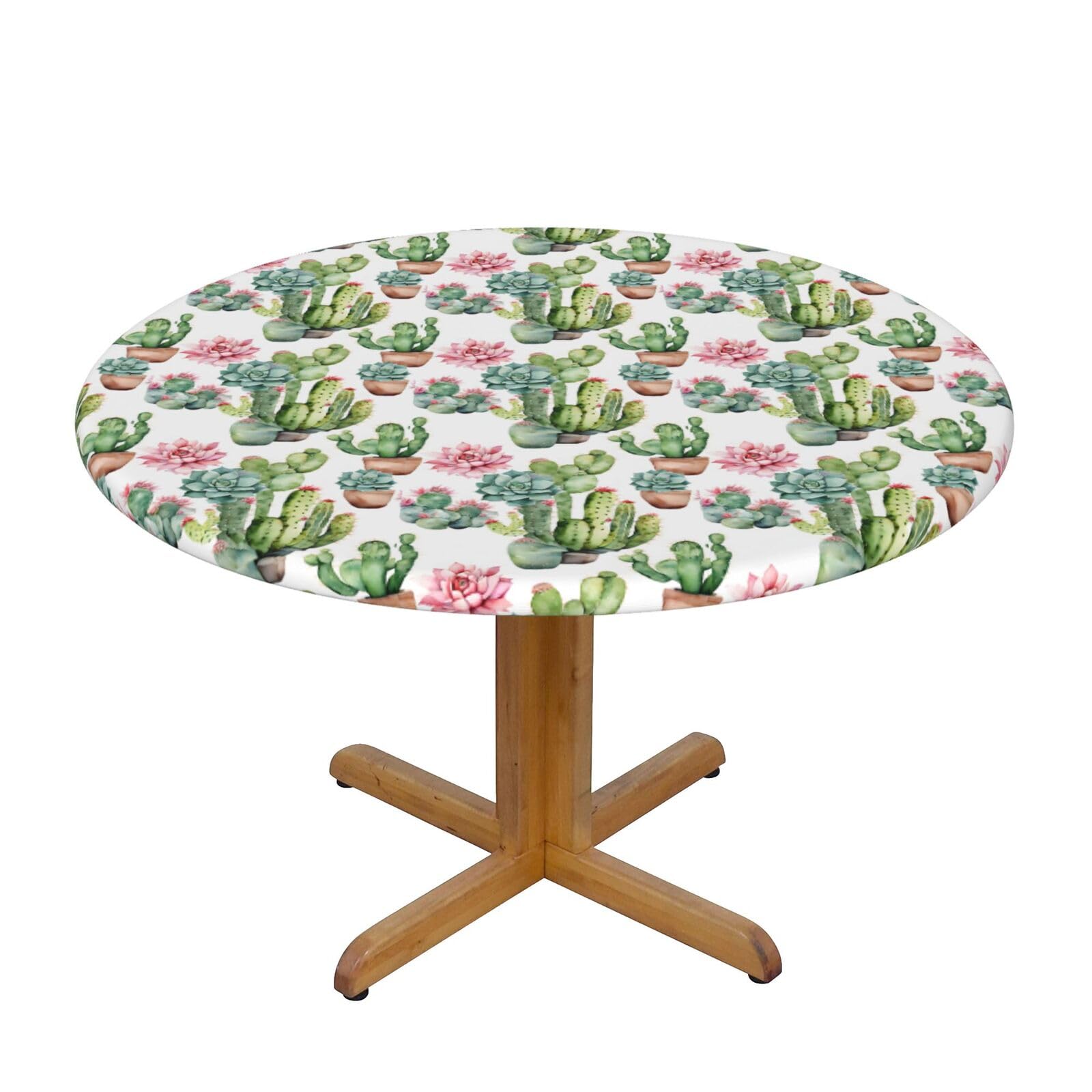 Nappe ronde élastique imperméable protège table ronde 120 cm contre taches