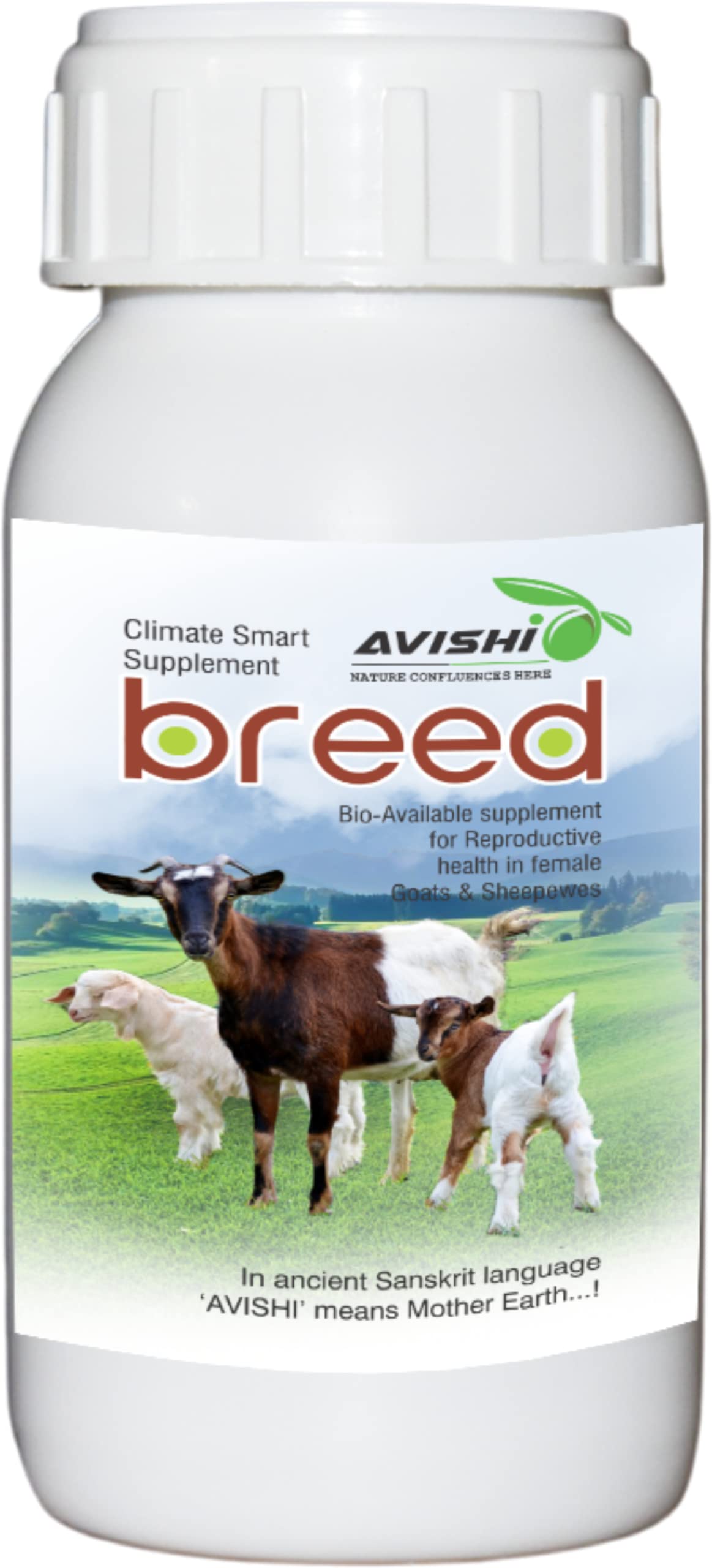 Avishi Breed for Goat and Sheep Bio-Available Supplement (250 ML) | Reproductive Health in Female Goats & Sheep