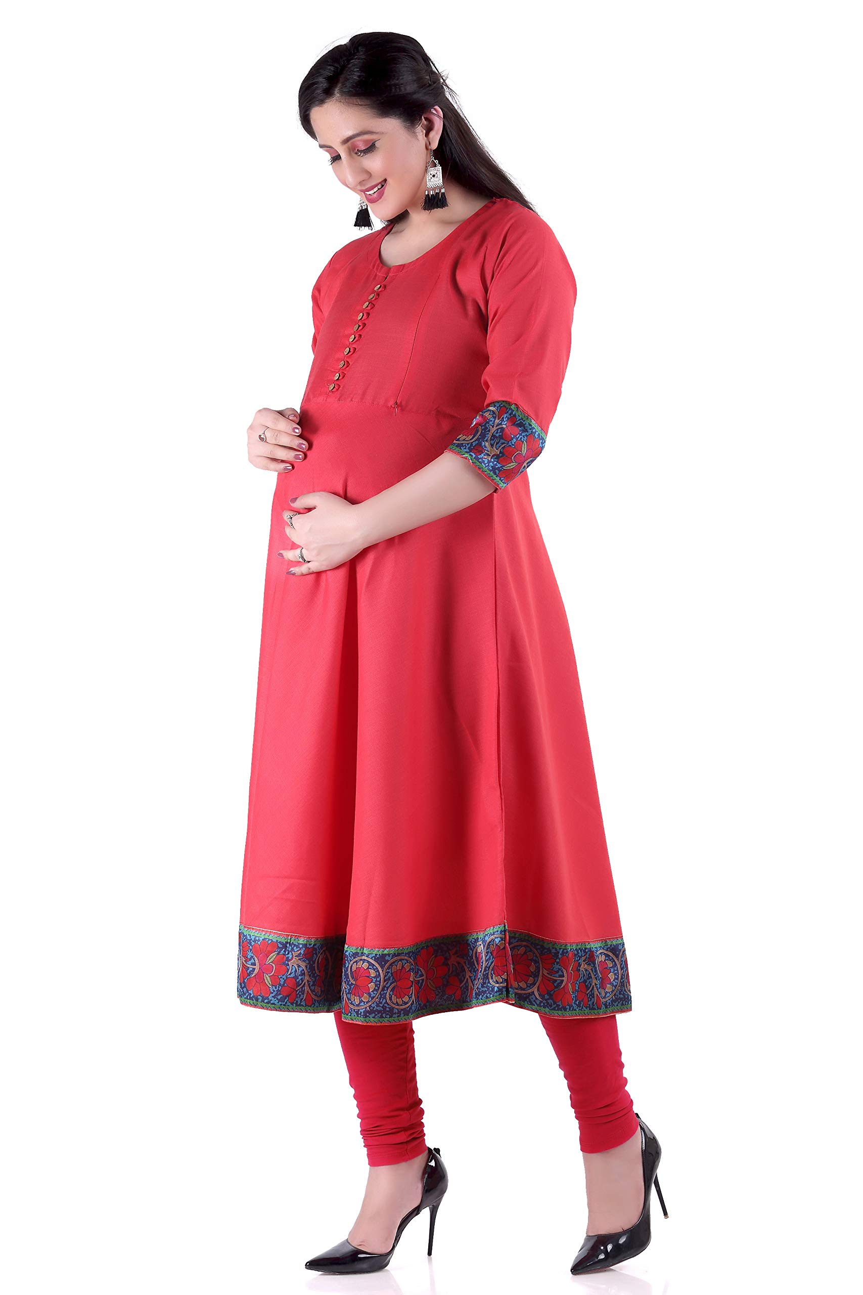 HRIDAY FASHIONCotton Maternity Feeding Kurti