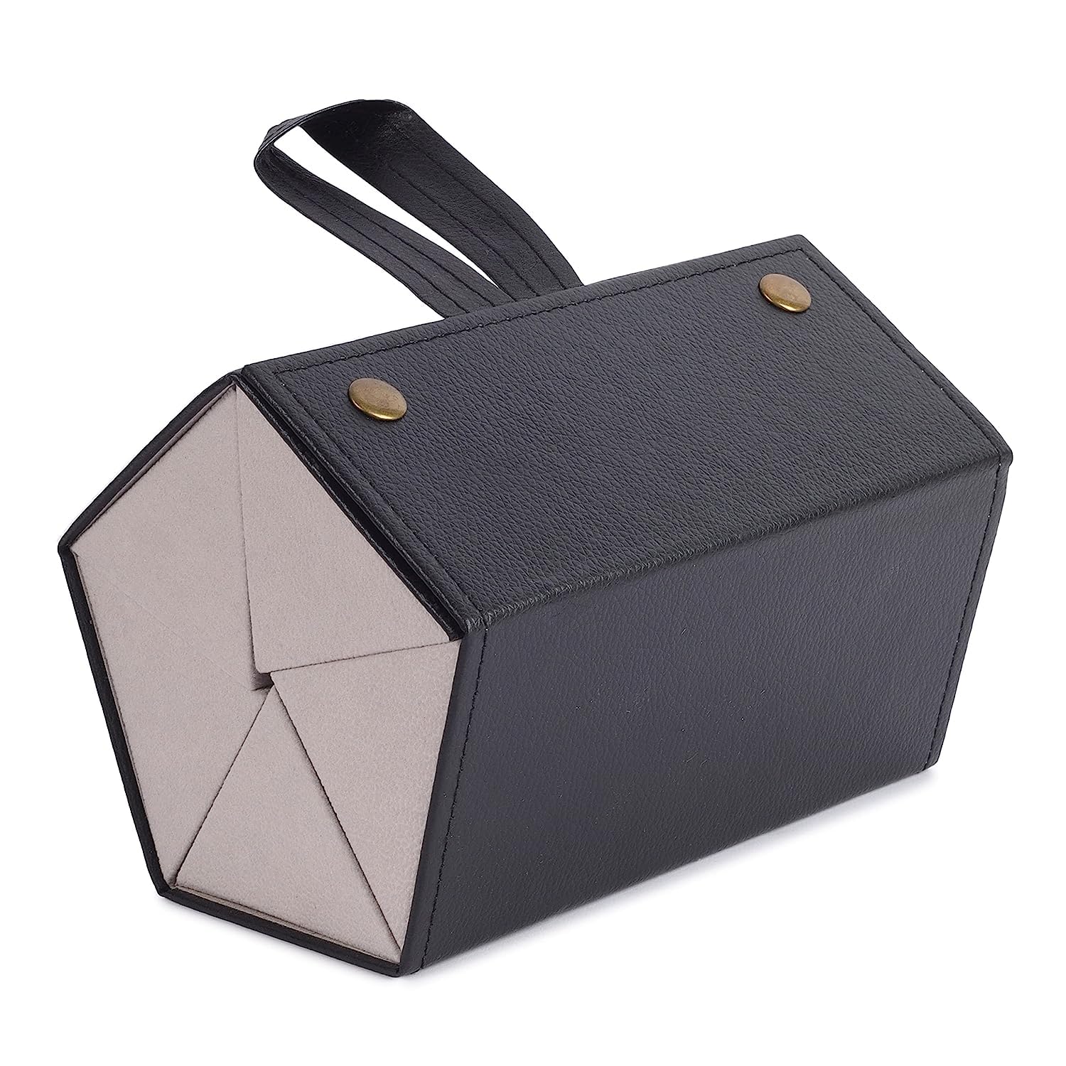 Sunglasses Organizer 5 Slots Compact Travel Glasses Case Multiple Pairs Eyeglasses Storage Box Hanging Eyewear Holder, Black