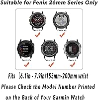 Vista 2 de Compatible con la correa de reloj Garmin para Fenix 7x/ Fenix 7x Solar/Fenix 7x Sapphire Solar 1.024 in Nylon Camouflage Sport Bracelet