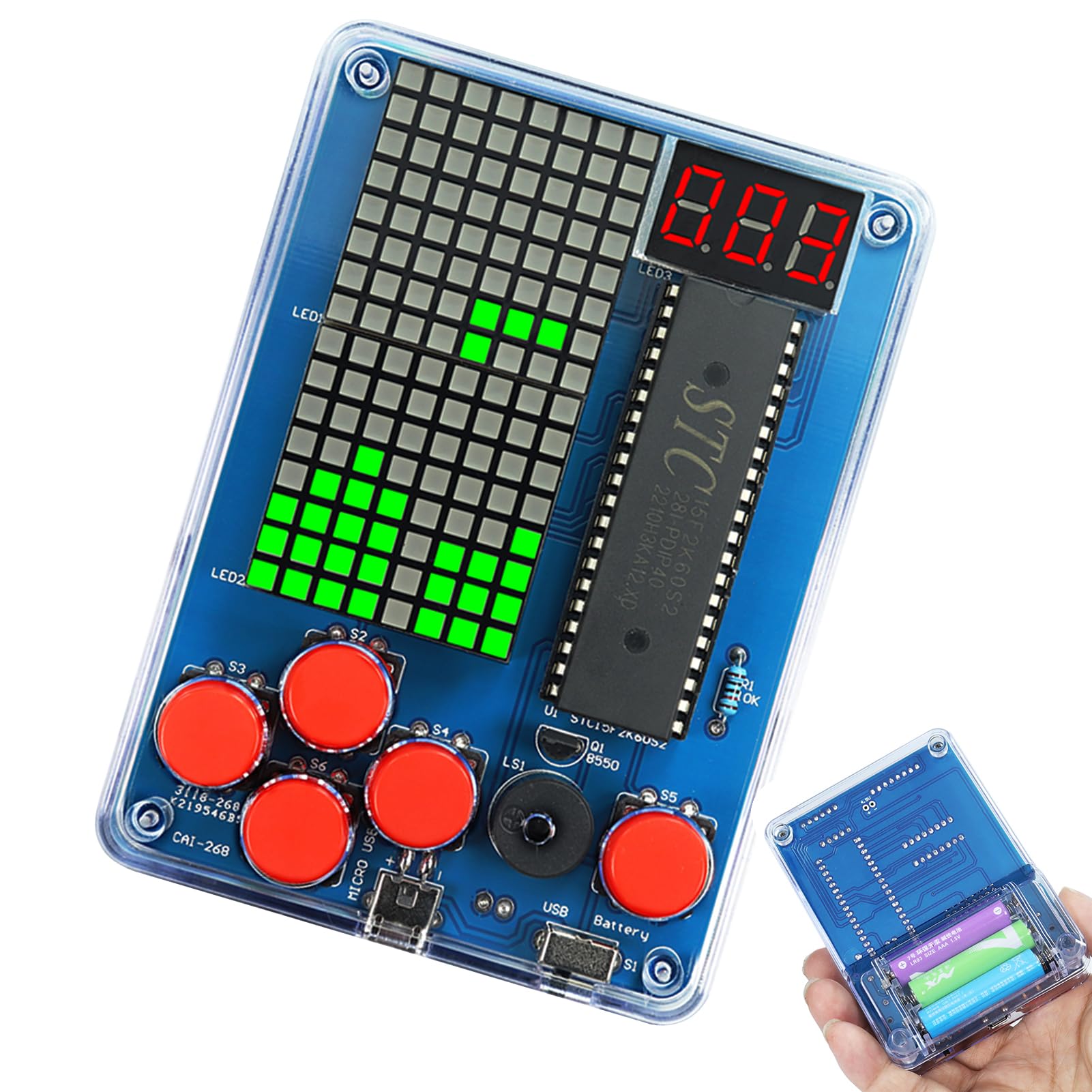 Kit di montaggio per console da gioco fai da te, console da gioco, kit